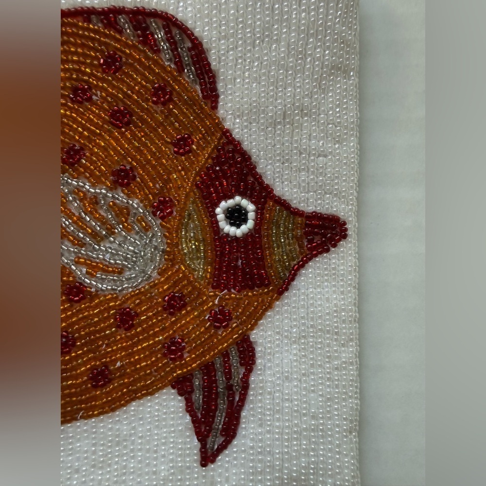 ERMO Fish Design Beaded crossbody purse - Picture 3 of 12